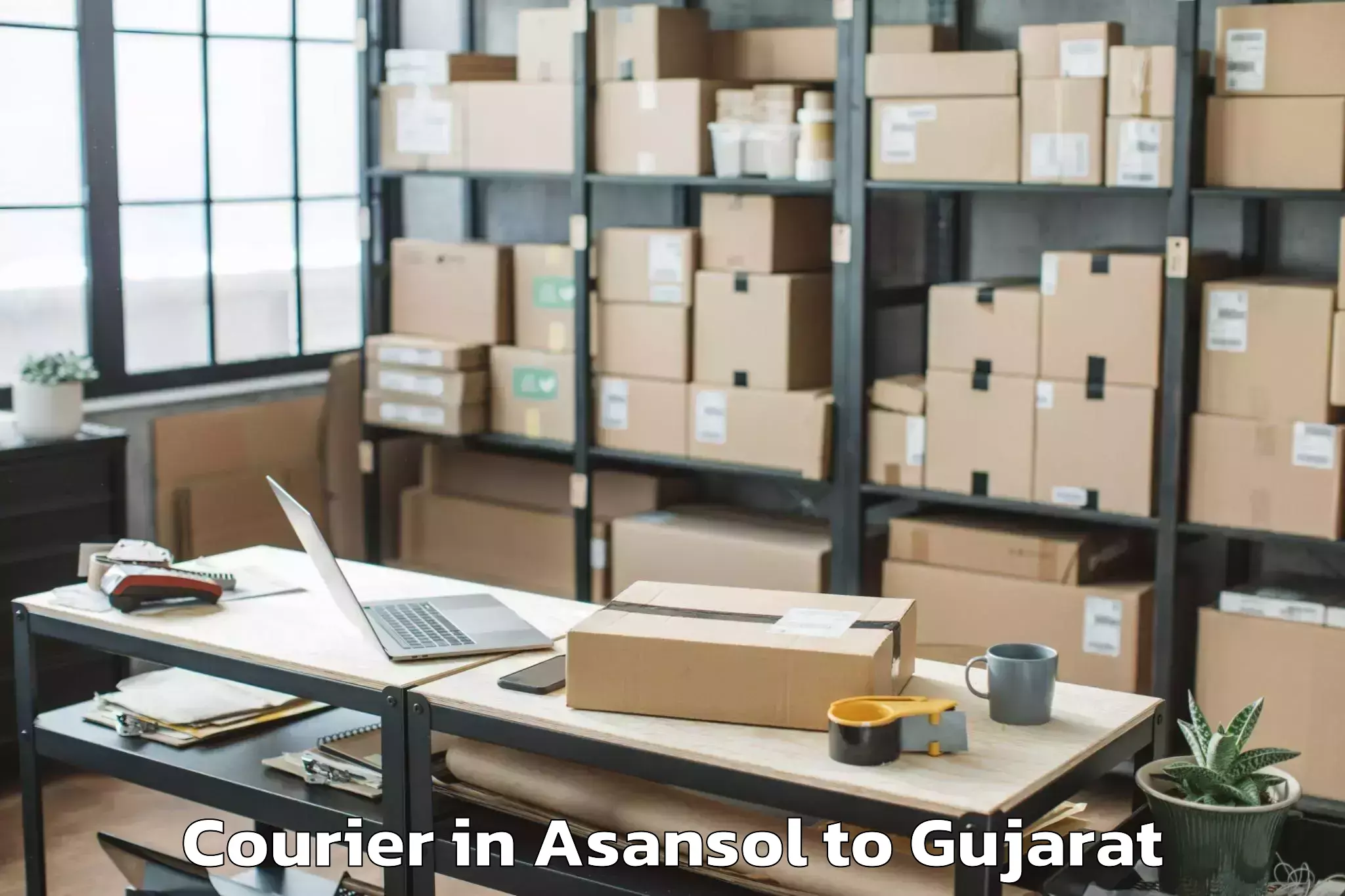 Leading Asansol to Rapar Courier Provider